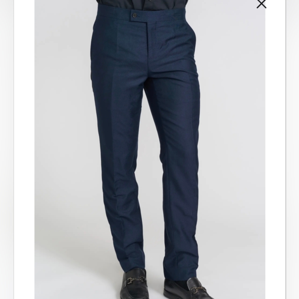 Nordstrom Rack NWT Tuxedo Navy Dress Pants 34Wx32L formal wedding